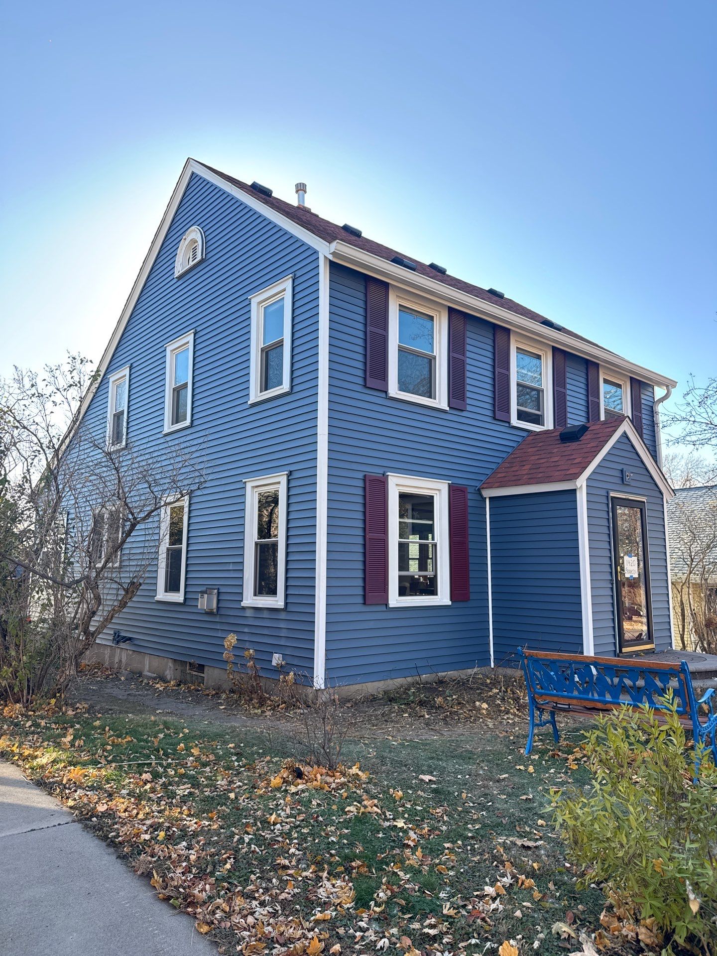 Siding project after completion